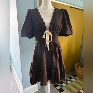 House of Harlow 1960 Chocolate Brown Dress